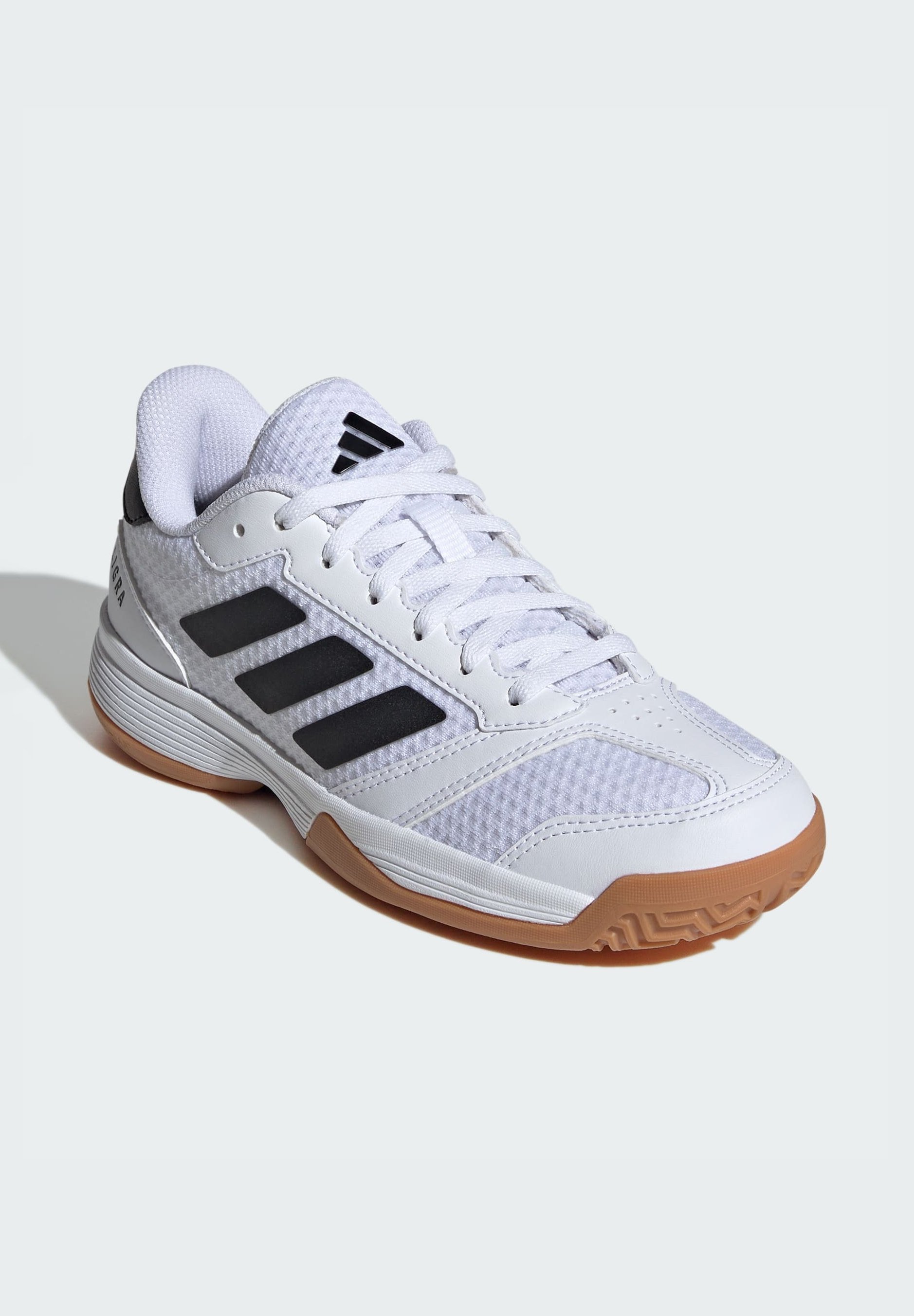 adidas Performance LIGRA 8 INDOOR KIDS - Tênis de handebol - branco nuvem, preto, branco nuvem