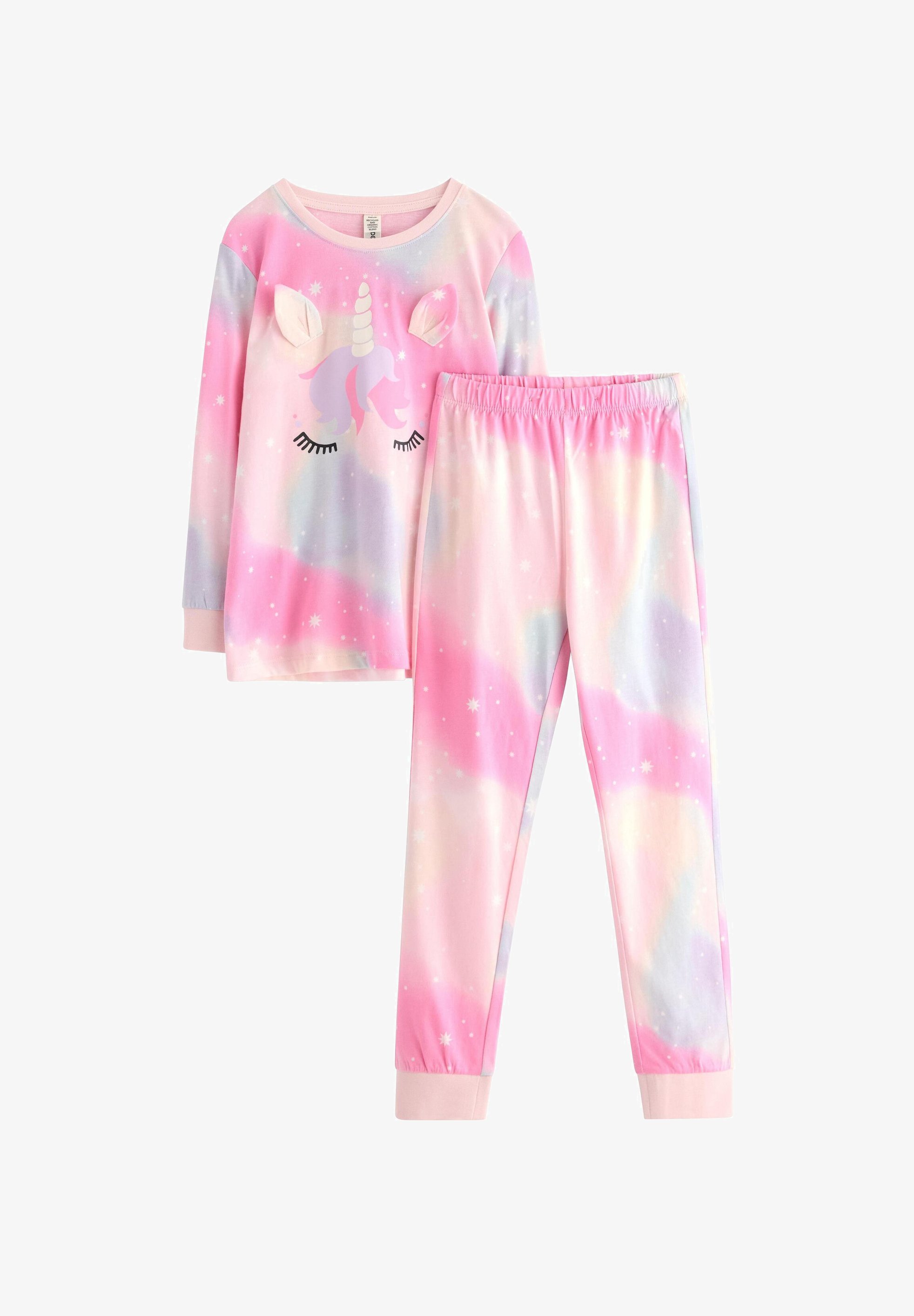 Ensemble pyjama 3D Licorne Arc-en-ciel Lindex - rose clair