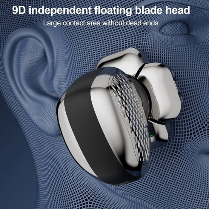 Rasoir à Tête Chauve Homme 6 en 1 IPX7 Étanche, USB Rechargeable Humide/Sèche, Tondeuse Cheveux/Barbe/Nez Cuneary