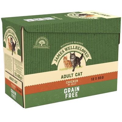 James Wellbeloved Adult Katzenfutterbeutel - Huhn in Gelee