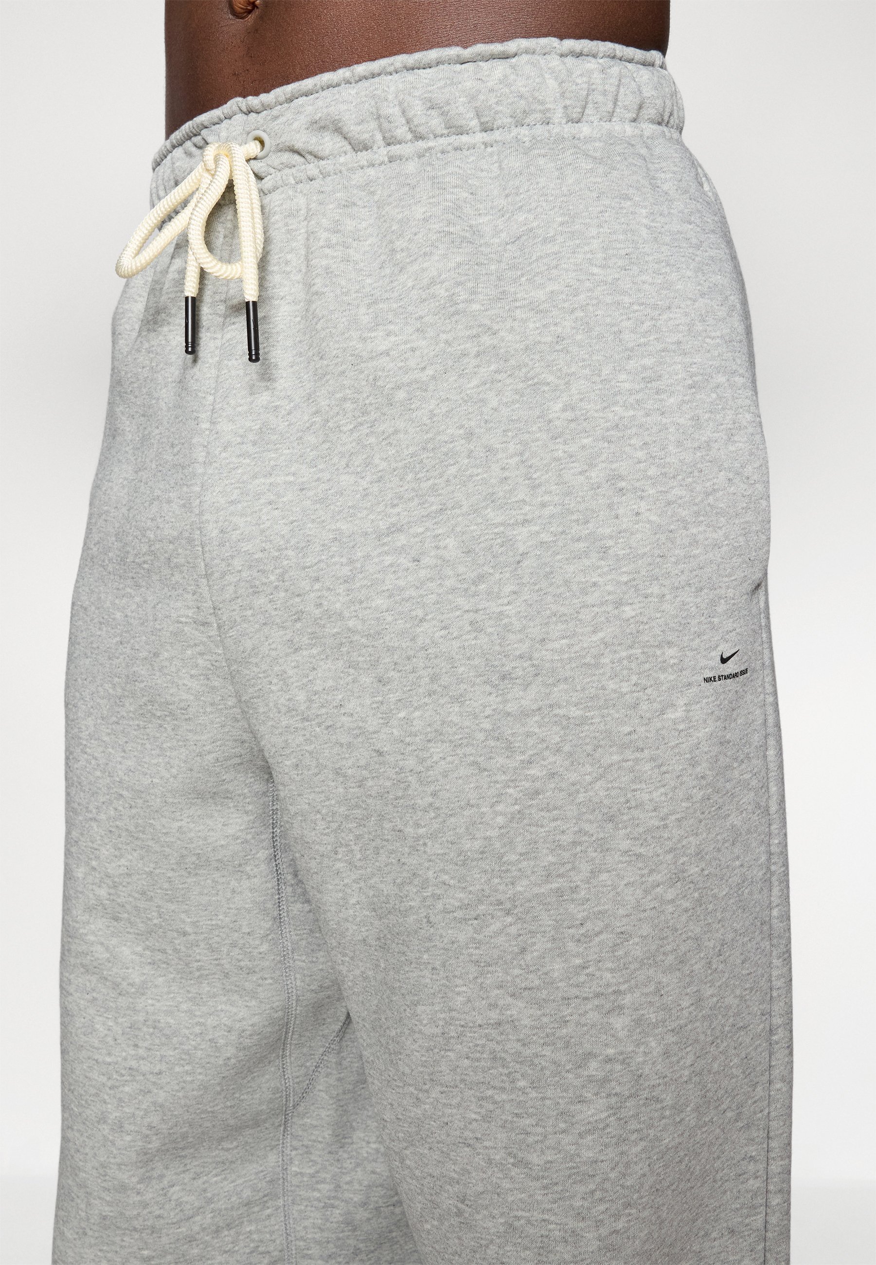 Nike Performance OPEN HEM PANT - Trainingsbroek - donkergrijs gemêleerd/zwart