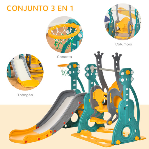  Homcom 331-015 3-in-1 Spielplatz