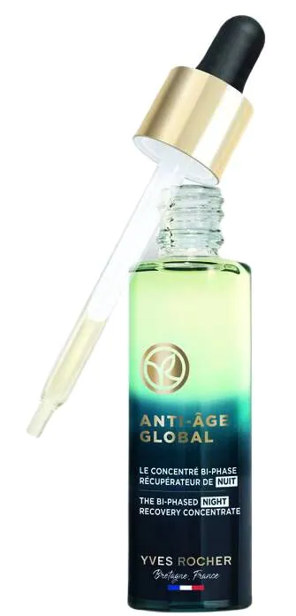 Yves Rocher Anti-Age Global Dwufazowy koncentrat naprawczy na noc