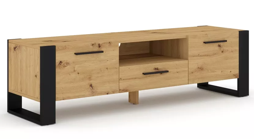 Szafka RTV dąb artisan - Elnix