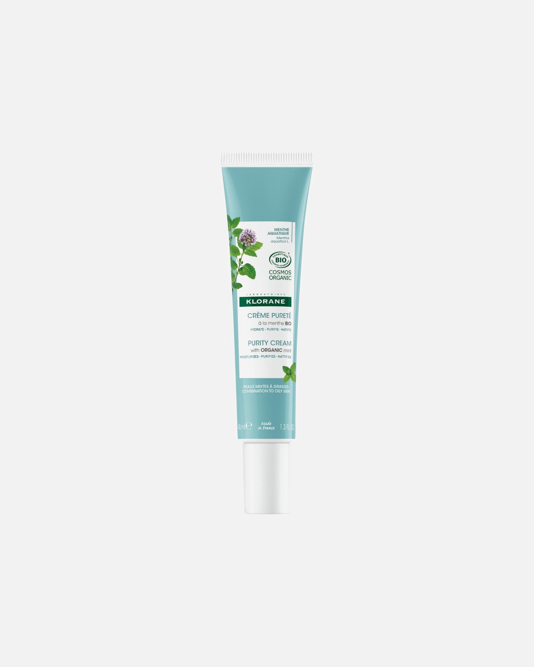Klorane Crème Pureté à la Menthe aquatique BIO