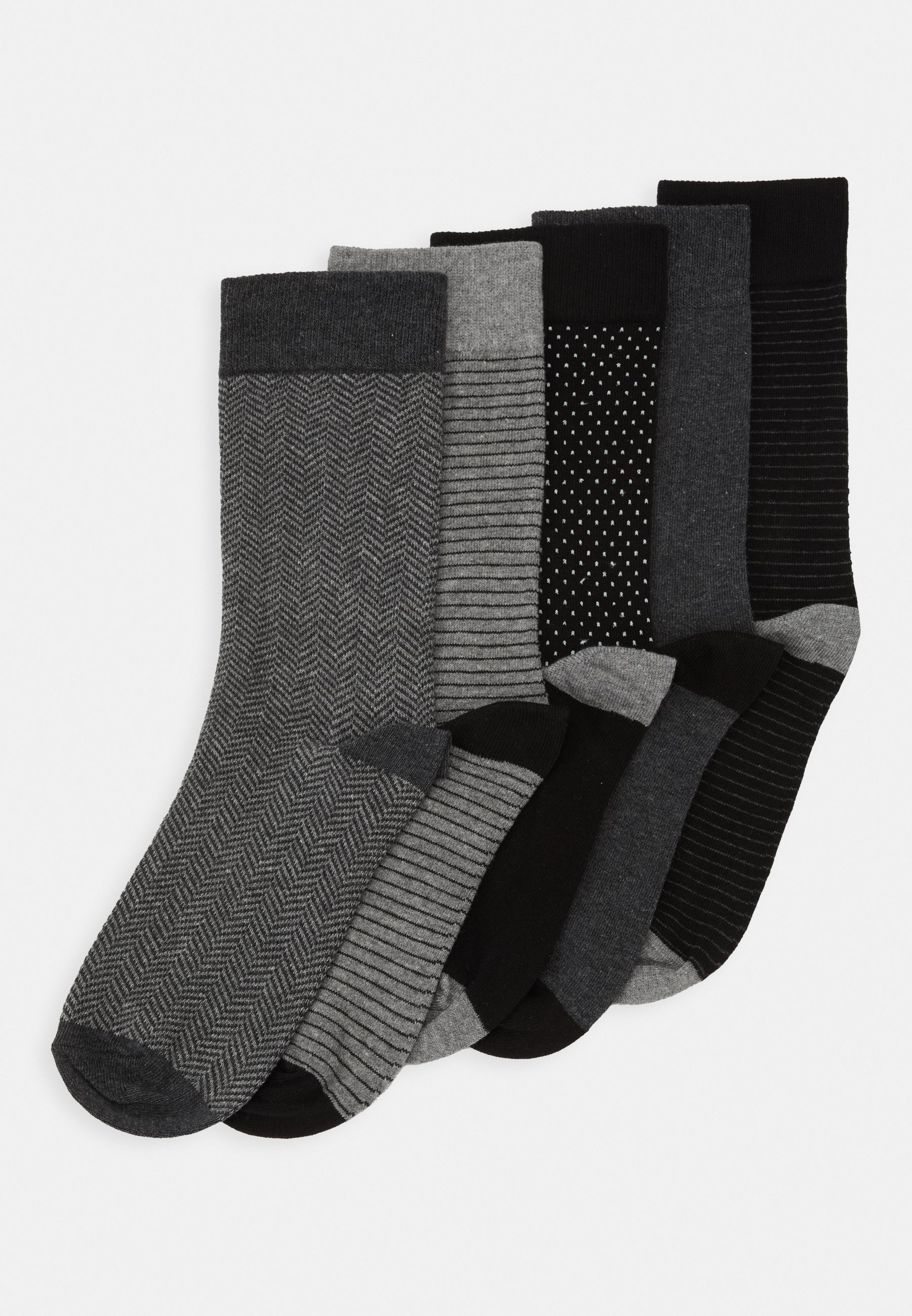 5-PACK - Sokker - black