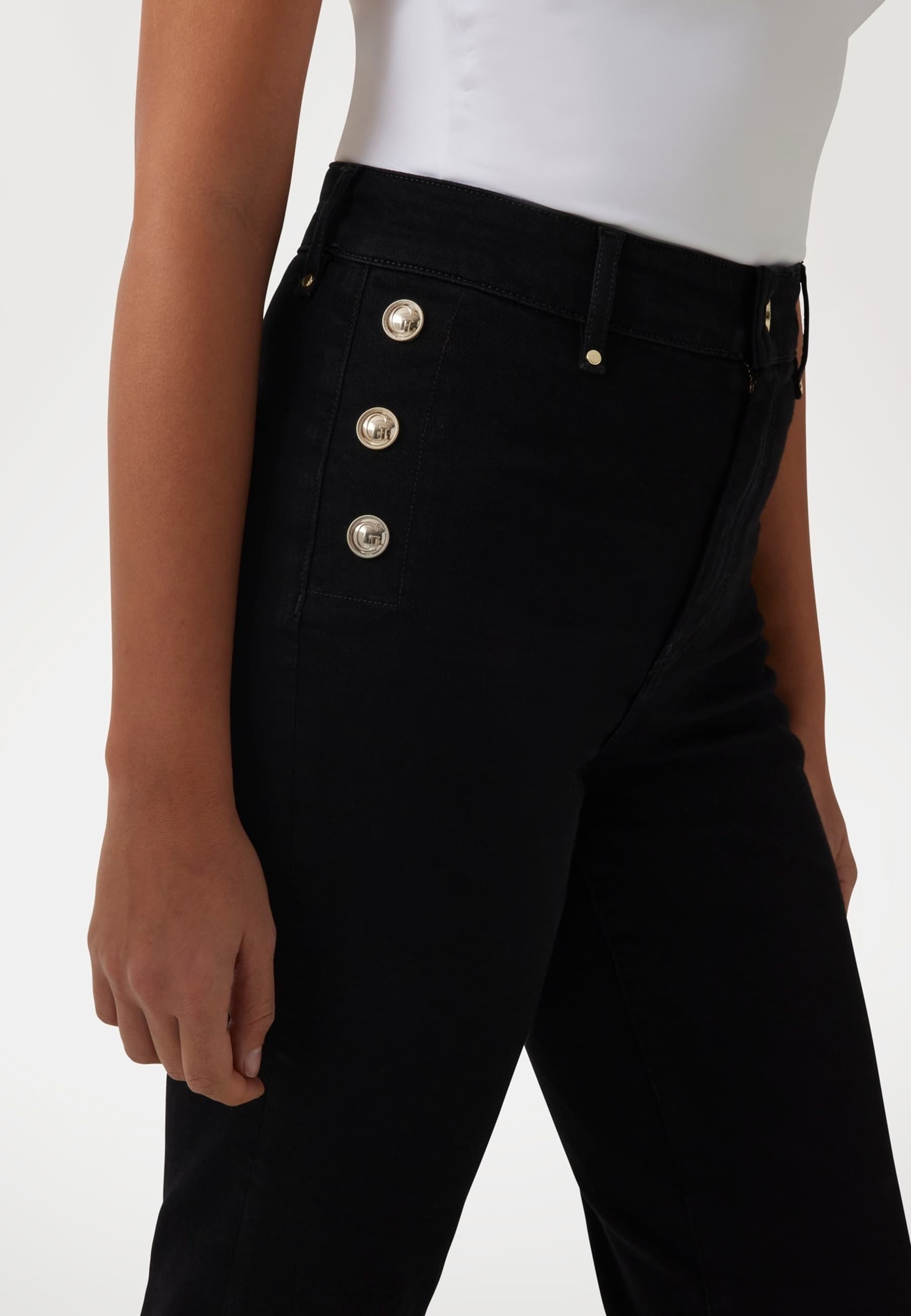 Jeans a zampa Guess - neri