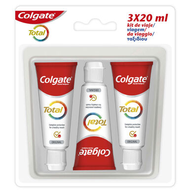 Colgate Total Pack -matkahammastahna 3 x 20 ml