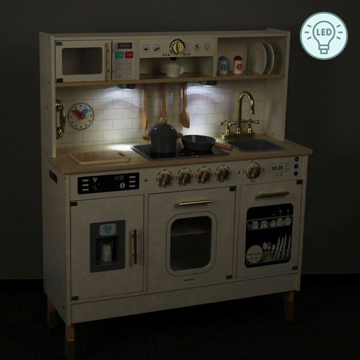 Cuisine Enfant d'imitation LED 88-104 cm- MAMABRUM - MAM155 PLAY KITCHEN - Éléments lumineux - Réglable en hauteur