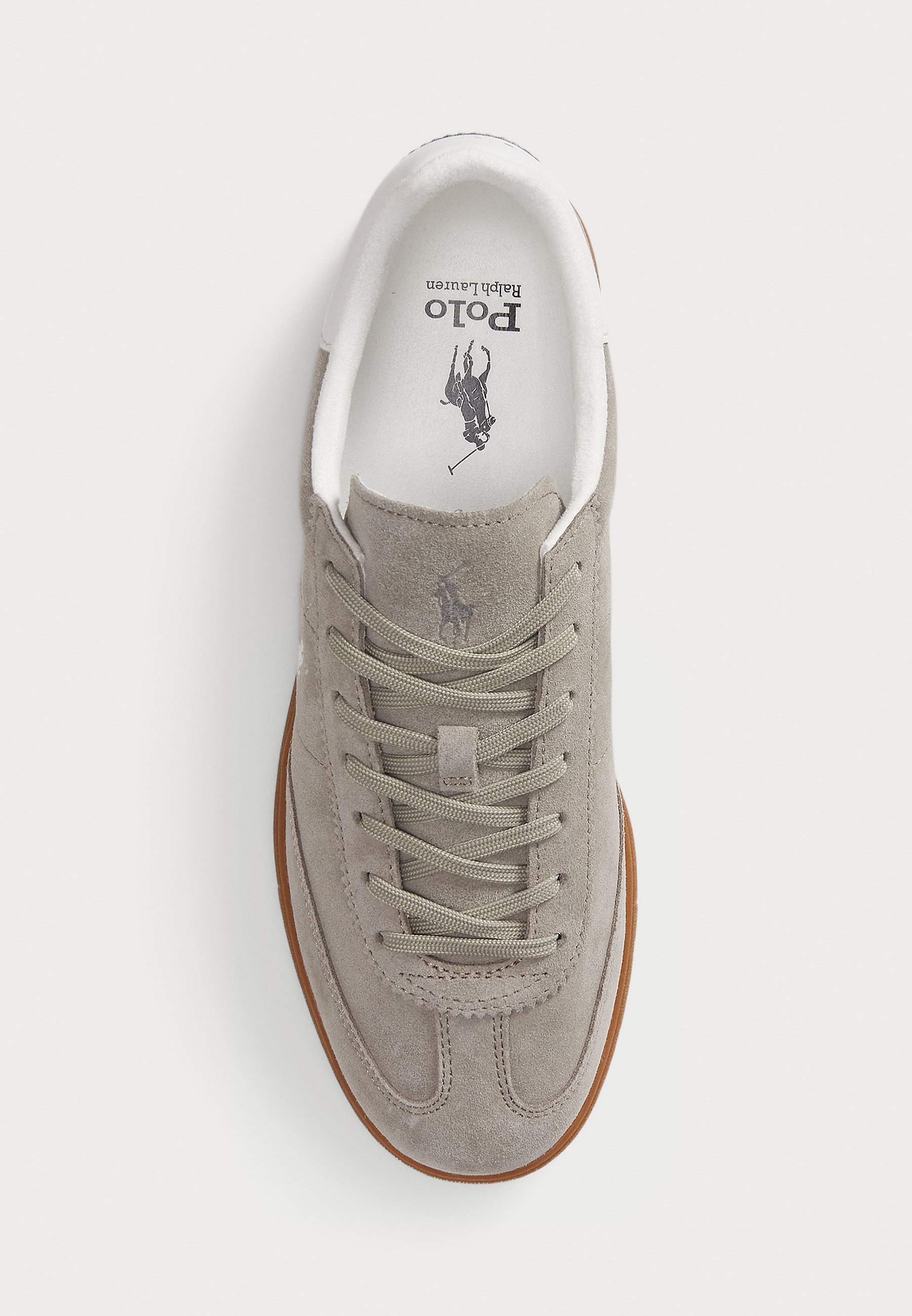 Polo Ralph Lauren BEDFORD SUEDE SNEAKER UNISEX - Sneakers - aardgrijs/dekwit