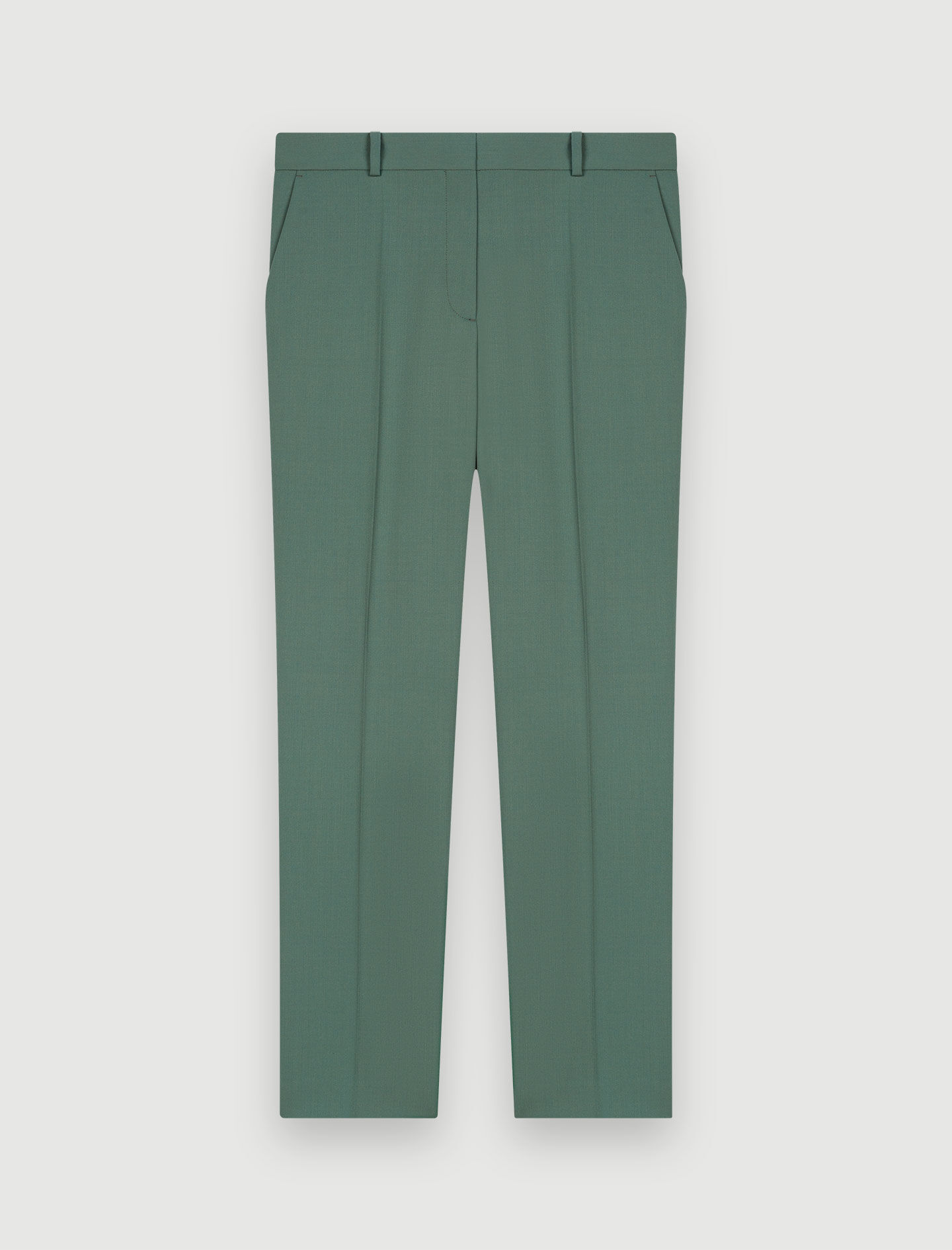 Pantaloni de costum cu croială dreaptă - Vert