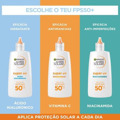 Garnier Ambre Solaire Super UV Fluid Facial Sunscreen SPF50 40 ml