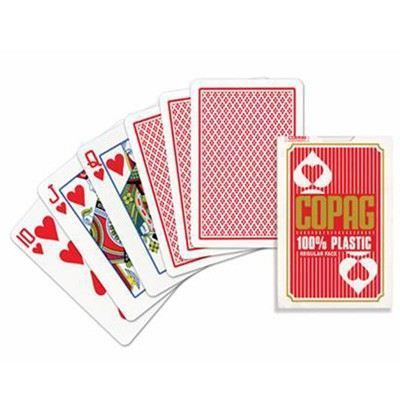 Jeu de Poker COPAG - Rouge - 54 cartes - Faces regular size - Pour adultes et enfants dès 8 ans