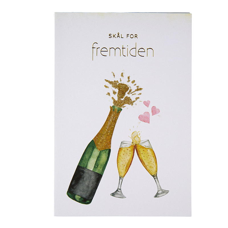 Kort flesje en glas