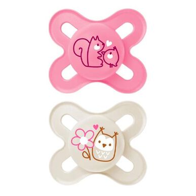 Πιπίλες Mam Start Pure 0-2m Pink 2 τεμάχια 2 τεμάχια