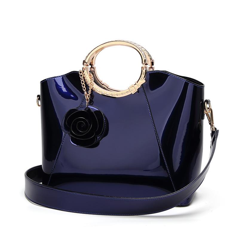 2020 Nuova Borsa alla Moda da Donna Trend Borsa in Pelle Audace Luminosa Elegante Borsa a Tracolla Nobile Semplice Pacchetto Multifunzionale