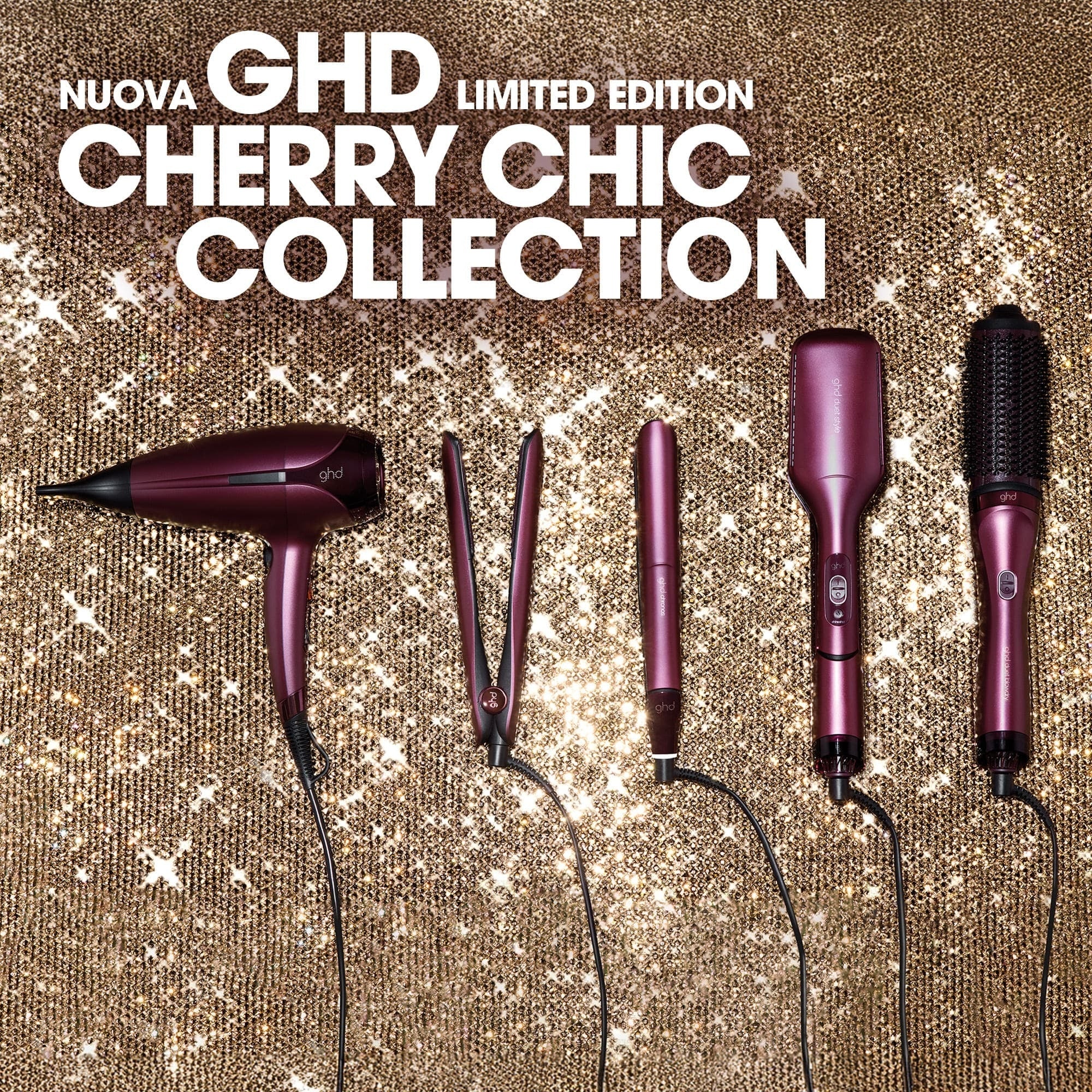 ghd Style ghd Style Gift Set Cherry Chic - Cofanetti per Capelli, Spray Termo Protettivo, Fermagli ed Elastici