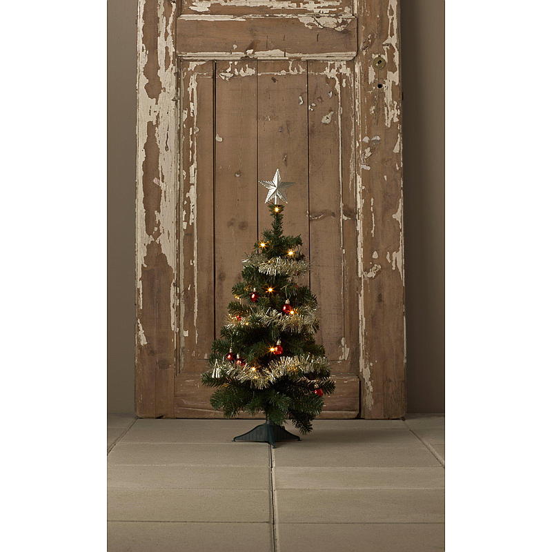 Mini albero di Natale Skrim da 60 cm con 20 luci LED.