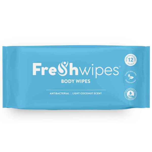 Tělové ubrousky Freshwipes - Kokos 12 vlhčených ubrousků