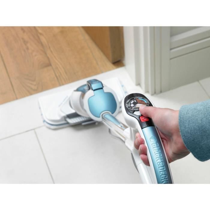 BLACK & DECKER FSM1630-QS - Scopa a vapore con testina Delta - 1600 W - 4 accessori - Bianco/Blu