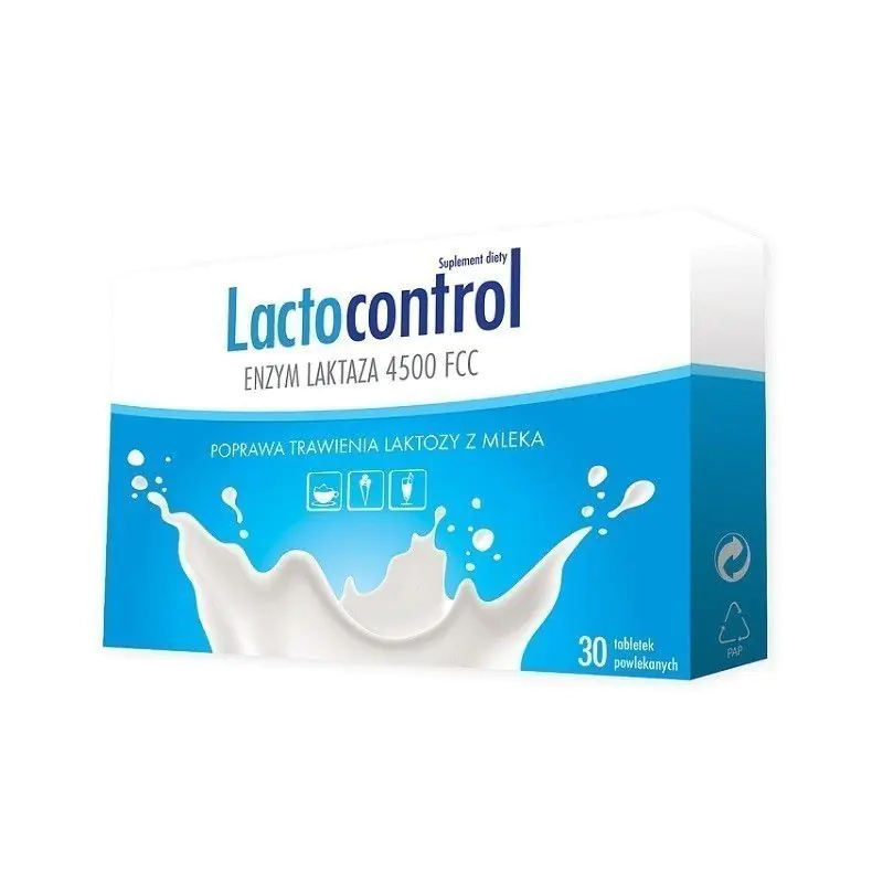 Lactocontrol Enzym Laktaza 4500 FCC, Tabletki