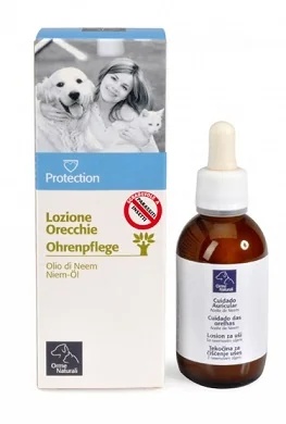 Loção protetora para ouvidos com neem