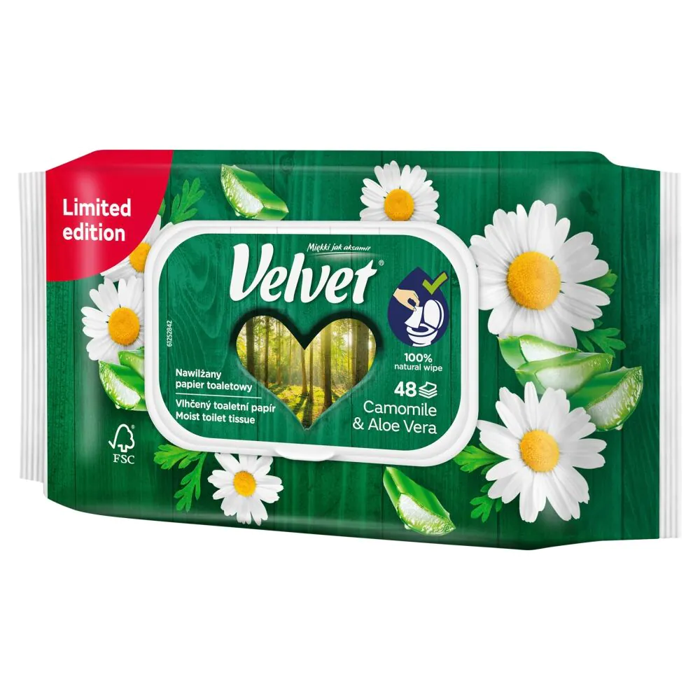 Velvet Papier Toaletowy Nawilżany Rumianek