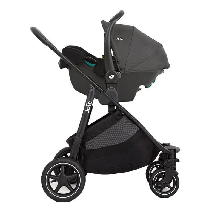 JOIE - Cochecito Versatrax Trio + Silla de coche i-Snug 2 + Capazo Ramble XL