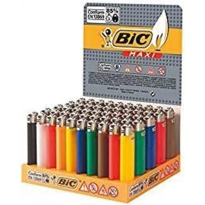 Sobazar - Paquete de 14 encendedores Bic Maxi de pedernal