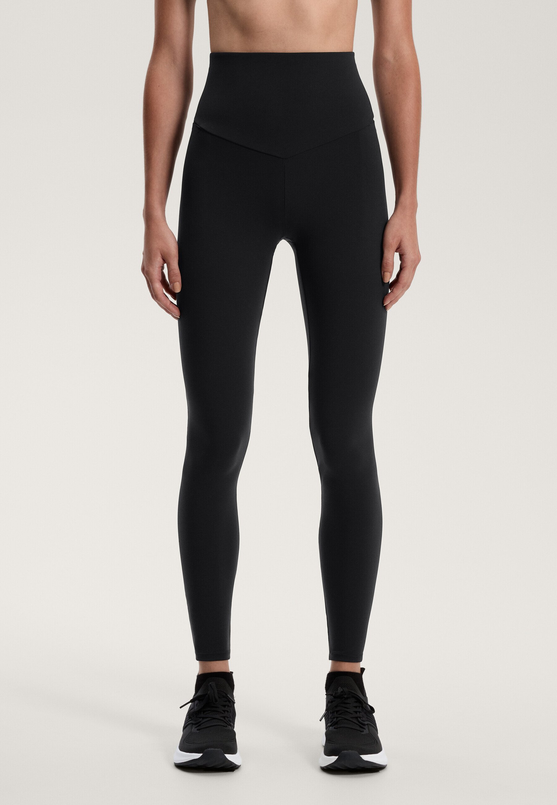 OYSHO COMFORTLUX SUPER HIGH RISE ENKELBROEK MET ZAKKEN - Leggings - zwart
