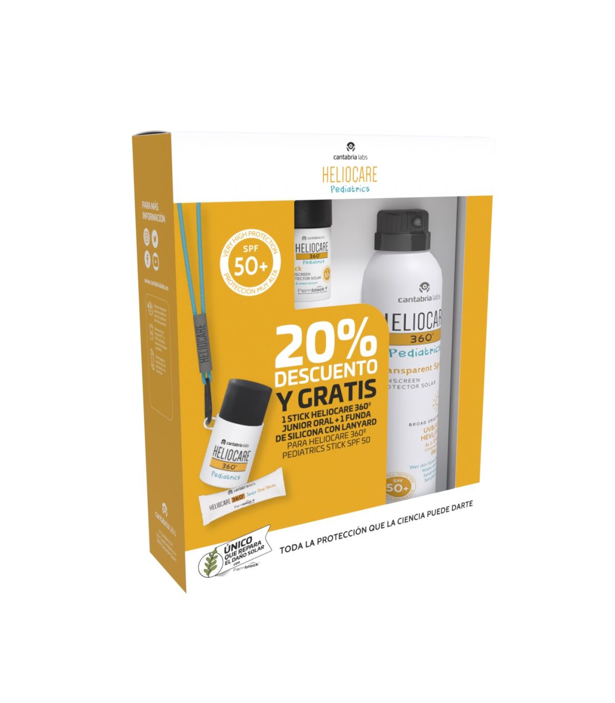 „Heliocare 360º Pediatrics“ veido purškiklis su SPF50 apsauginiu kremu nuo saulės Apsauga nuo saulės vaistinėje