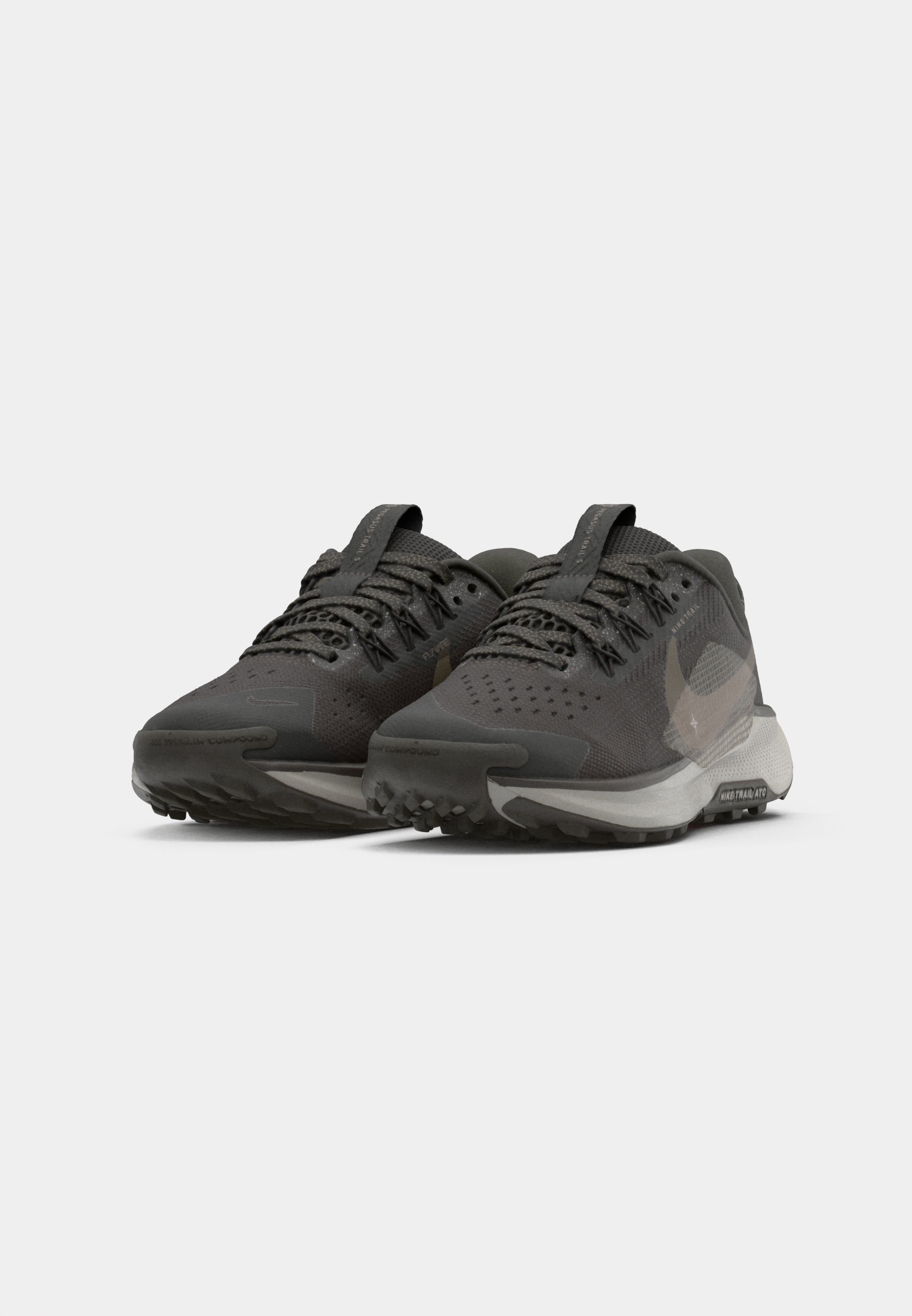 Nike Performance PEGASUS TRAIL 5 UNISEX - Matkajooksujalatsid - pruunid/raudkivi/ülikoolihallid