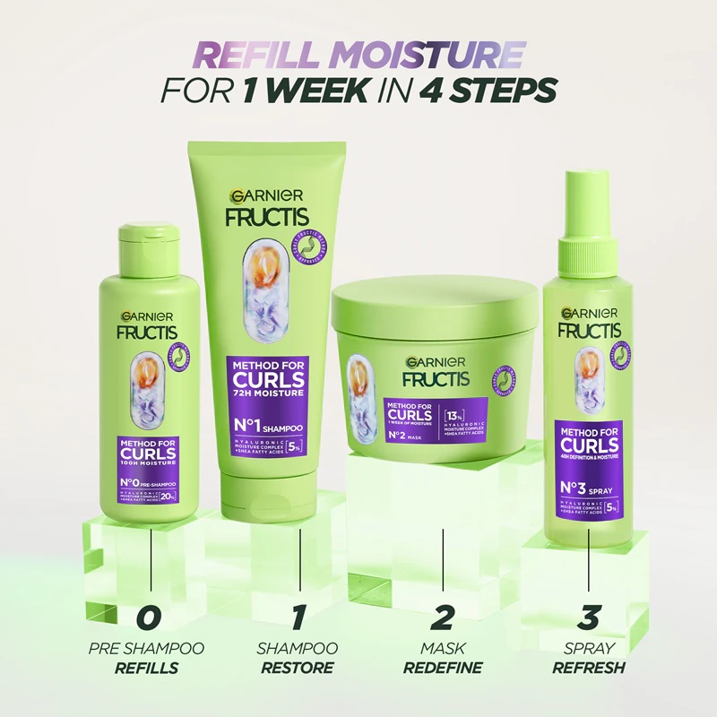 Garnier Fructis Curls Method, negovalna predigra za nego kodrastih in valovitih las