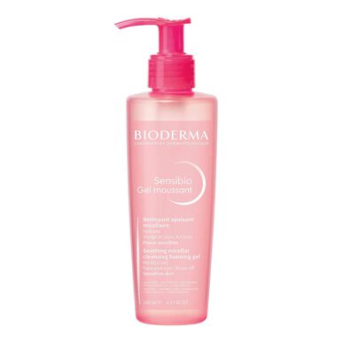Bioderma Sensibio Vaahtoava Puhdistusgeeli, Rauhoittava, Erinomainen Siedellytys, Hajusteeton, 200 ml