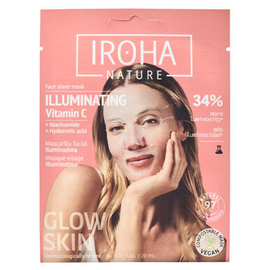 Masque à la vitamine C Iroha Nature Illuminateur et Hydratant 20 ml