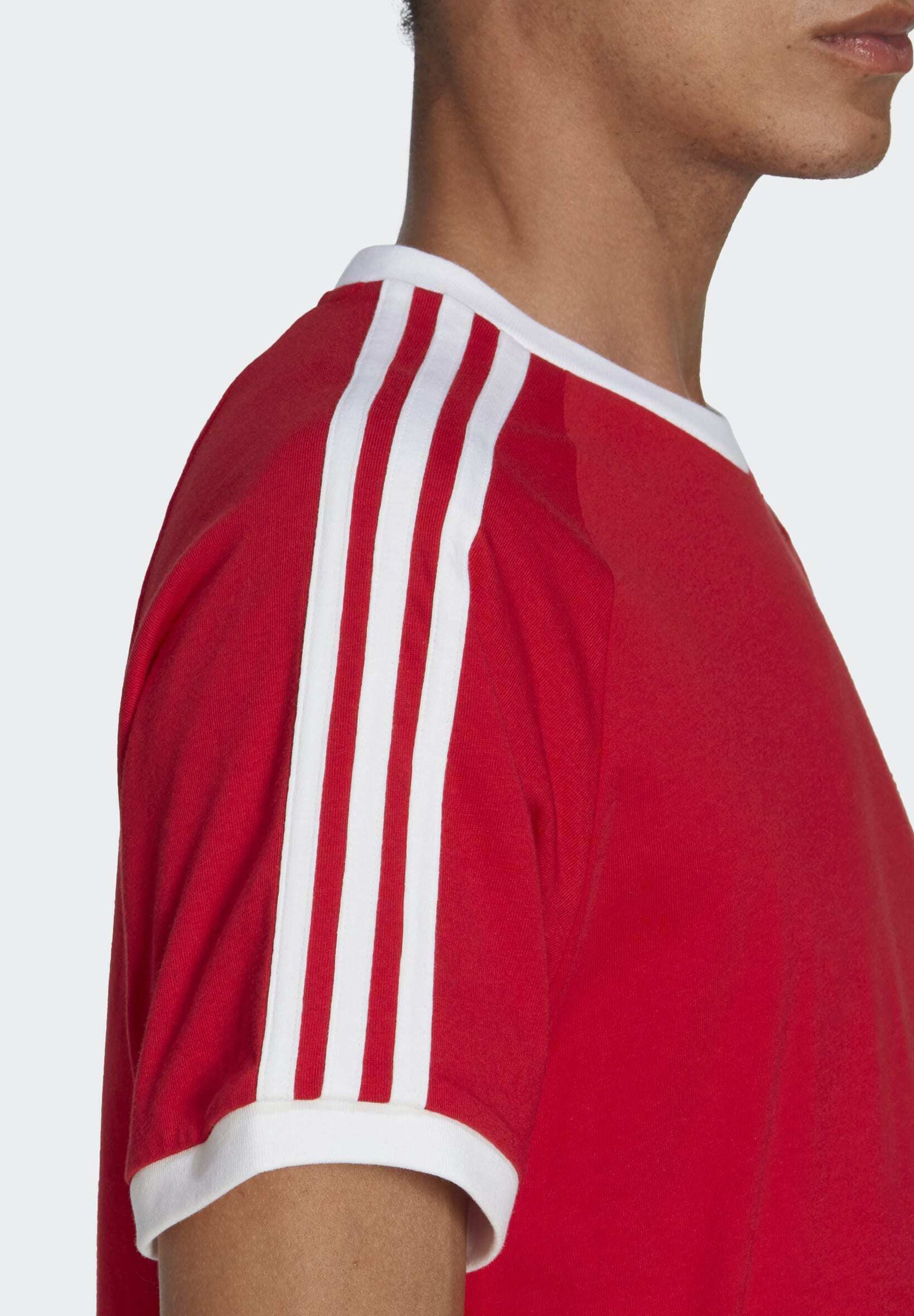 adidas Originals ADICOLOR CLASSICS 3-STRIPES - T-shirt met print - better scarlet