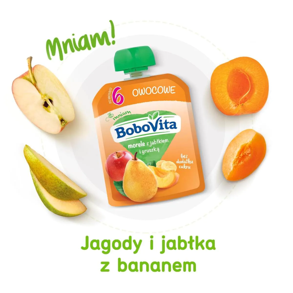 Bobovita Mus Morele z Jabłkiem i Gruszką Po 6 Miesiącu