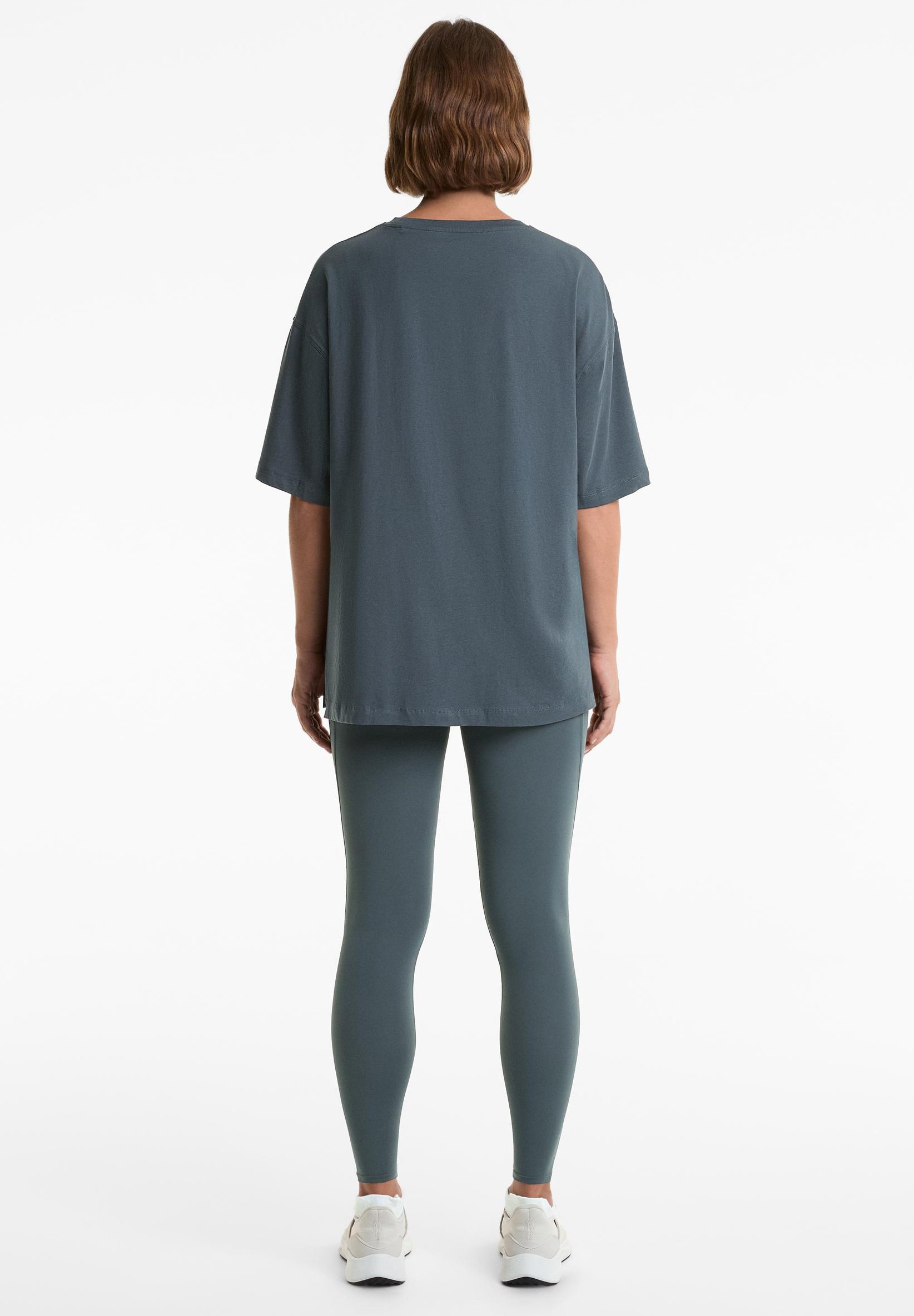 OYSHO MANICA CORTA - T-shirt basic - color oro rosa