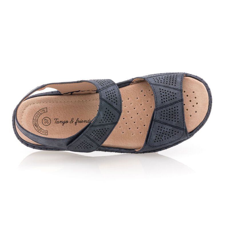 Sandalias azules para mujer / Zapatos de punta abierta