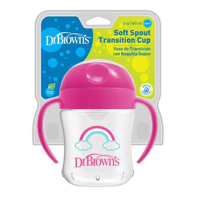 Dr. Brown's 6M pereinamojo laikotarpio puodelis 180 ml