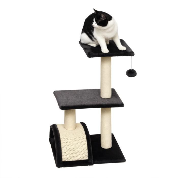 PawHut - Cat Tree - Particleboard - 40x35x72cm - Dark Grey