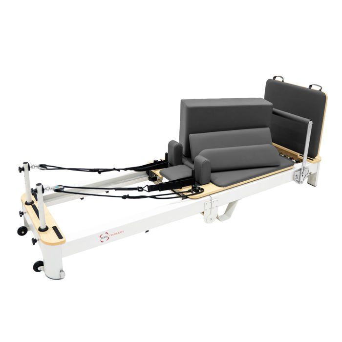 Klappbarer Pilates-Reformer, multifunktionaler Metallrahmen, Fitnessstudio