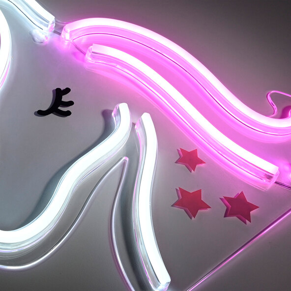LED-Neon-Schild Einhorn