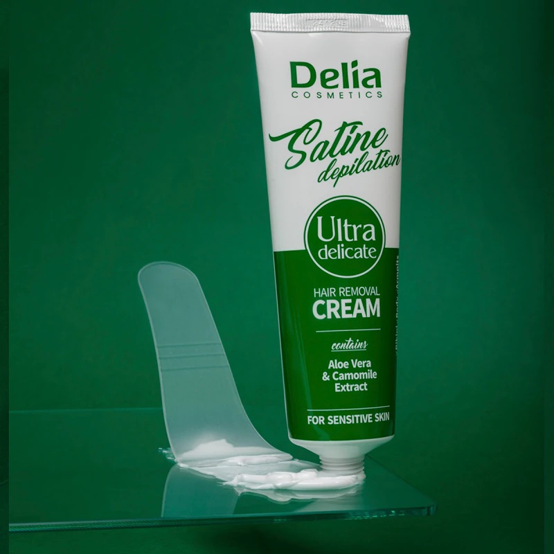 Delia Cosmetics Satine Depilation Ultra-Delicate krema za odstranjevanje dlak za občutljivo kožo