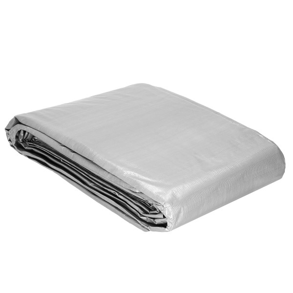 Plandeka 4x5m 210g/m2 gruba płachta ochronna szara