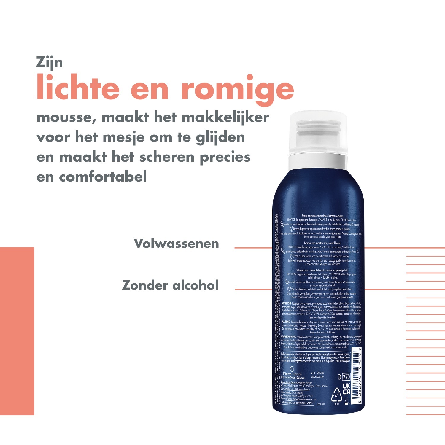Avène skutimosi putos vyrams, 200 ml