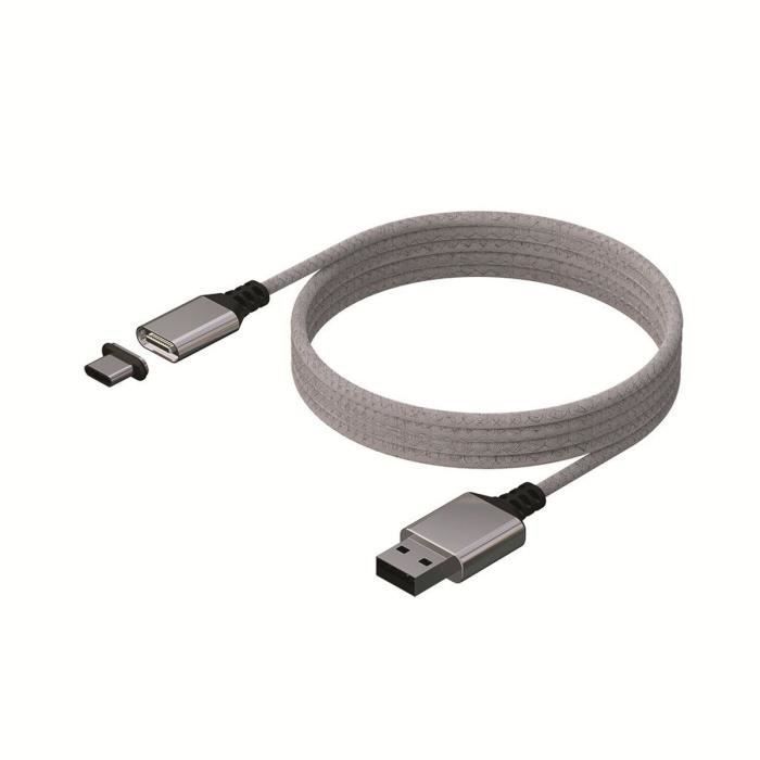 Câble magnétique - 3m - KONIX - PS5 - Blanc