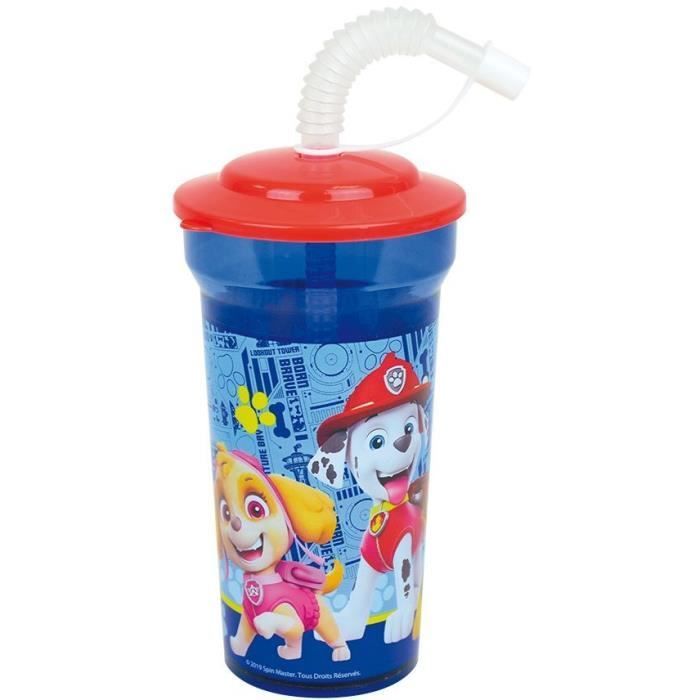 Lot vaisselle - FUN HOUSE - PAT'PATROUILLE  - Verre, 2 Assiettes creuses Ø16 cm, couverts, gourde, gobelet et mug