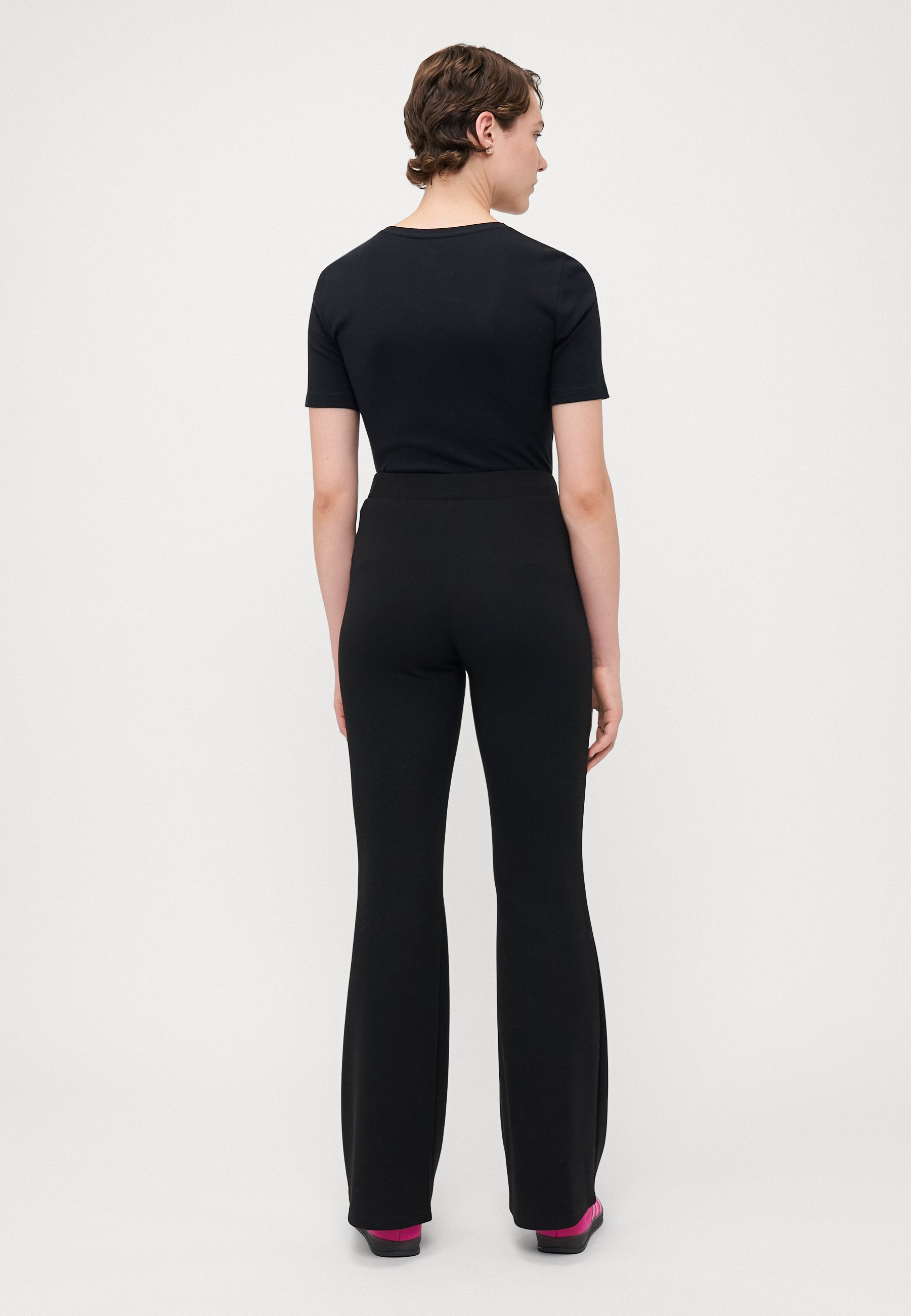 ALLEEN Lange ONLSCARLETT FLARED - Broek - zwart