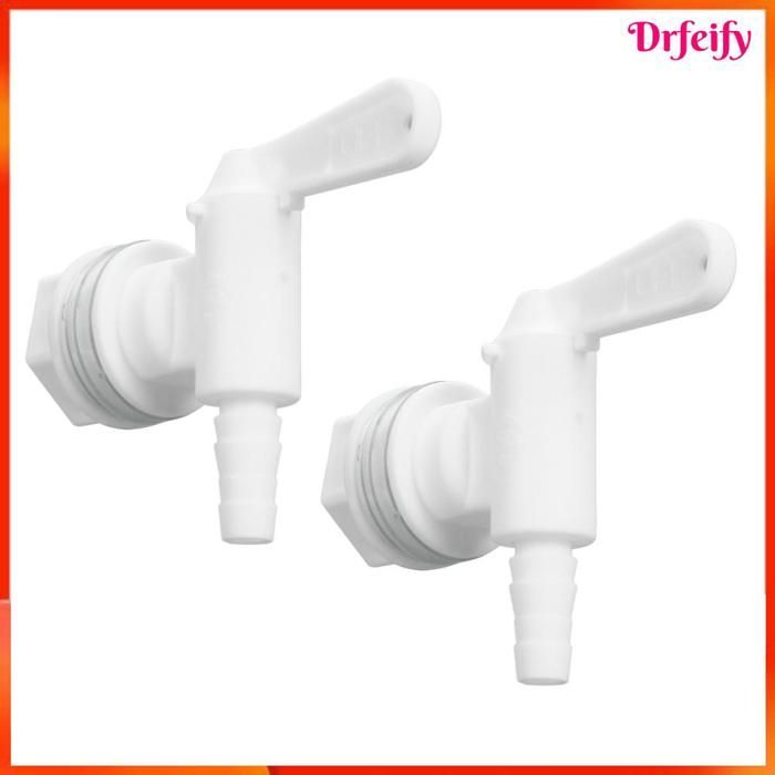 Set di 2 rubinetti per imbottigliamento Akozon con rubinetto staccabile per birra e birrificazione, con uscita a innesto rapido, per uso domestico e culinario.
